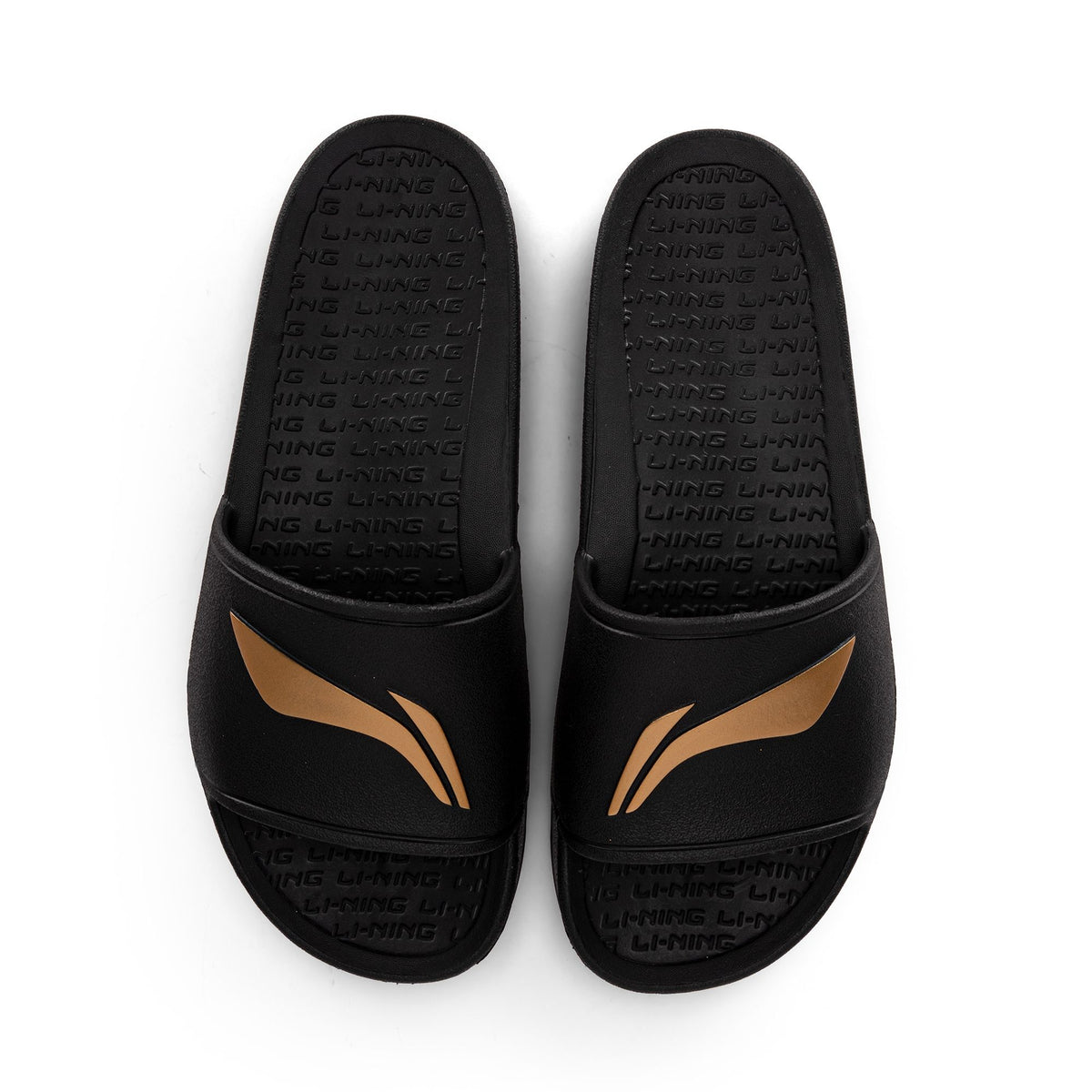 Off Court Slides - Black/Gold