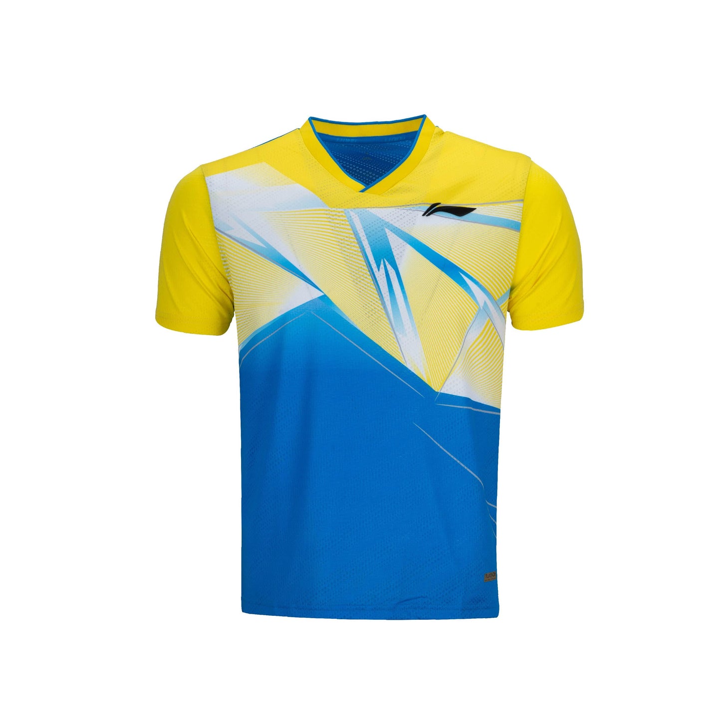 Triangulations T-shirt - Yellow/Royal Blue