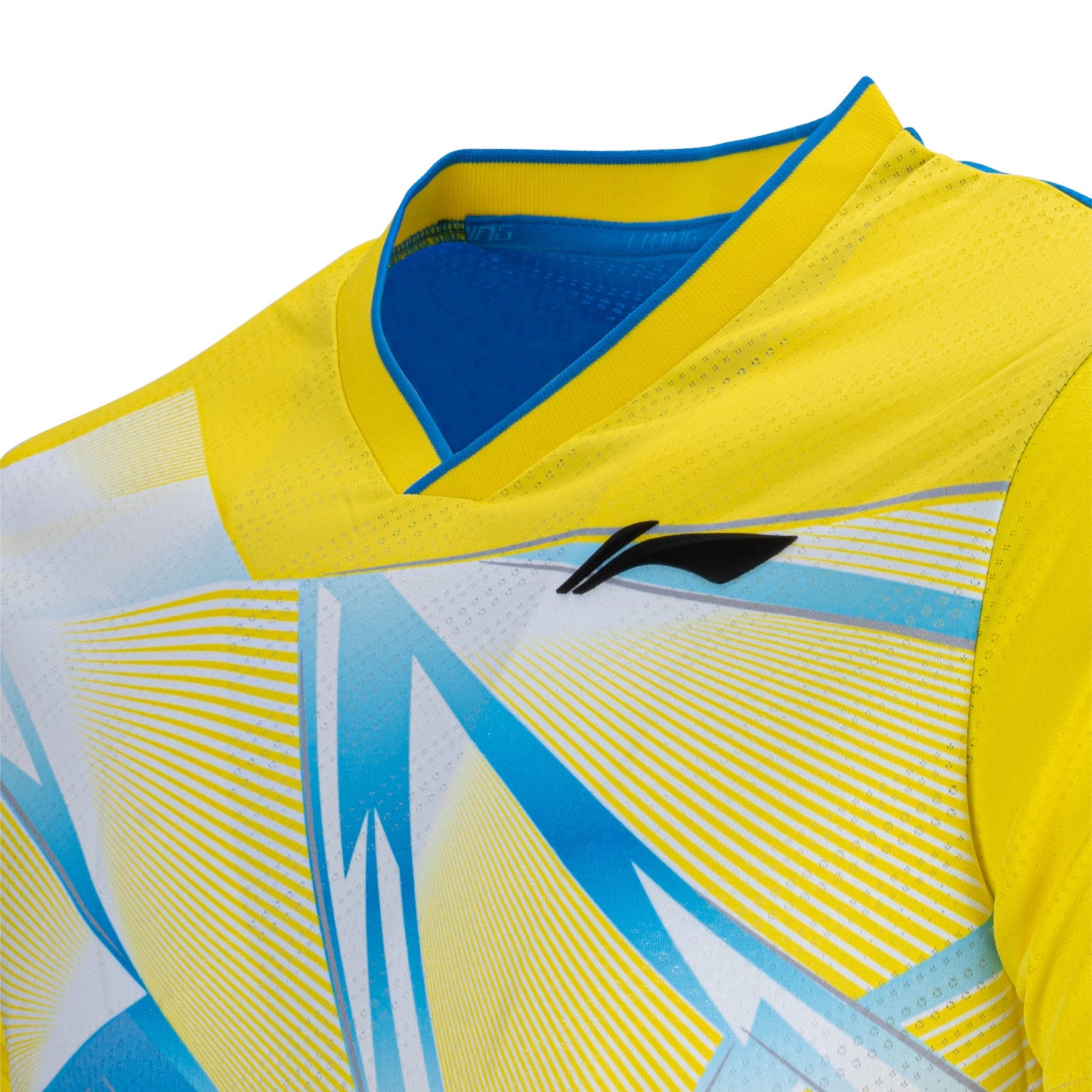Triangulations T-shirt - Yellow/Royal Blue