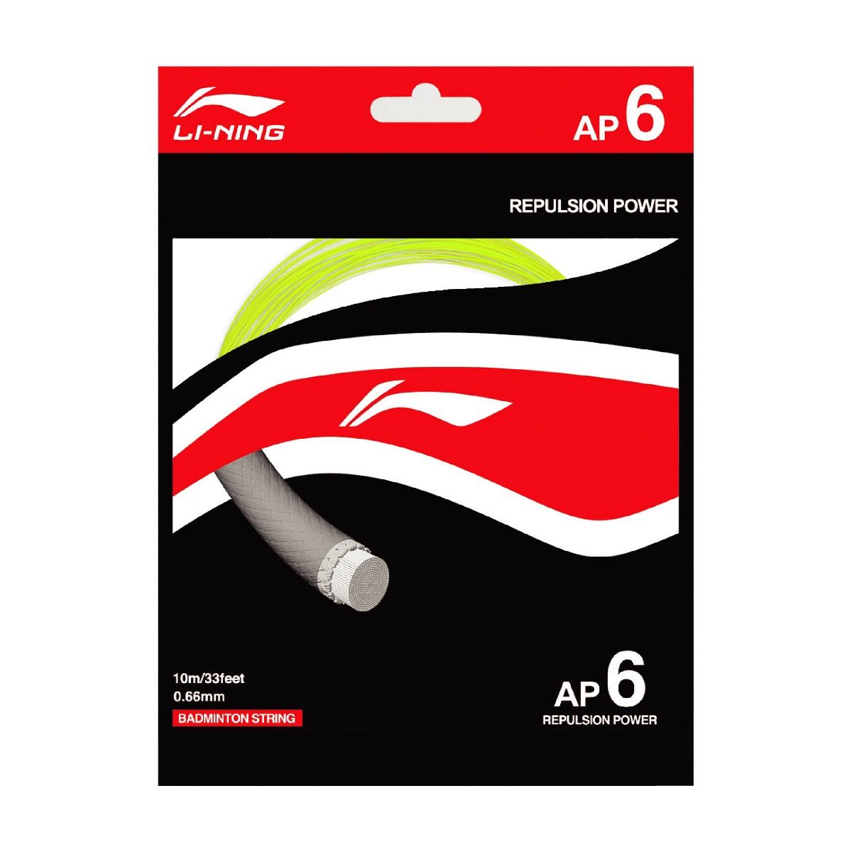AP - 6 Badminton String-Lime