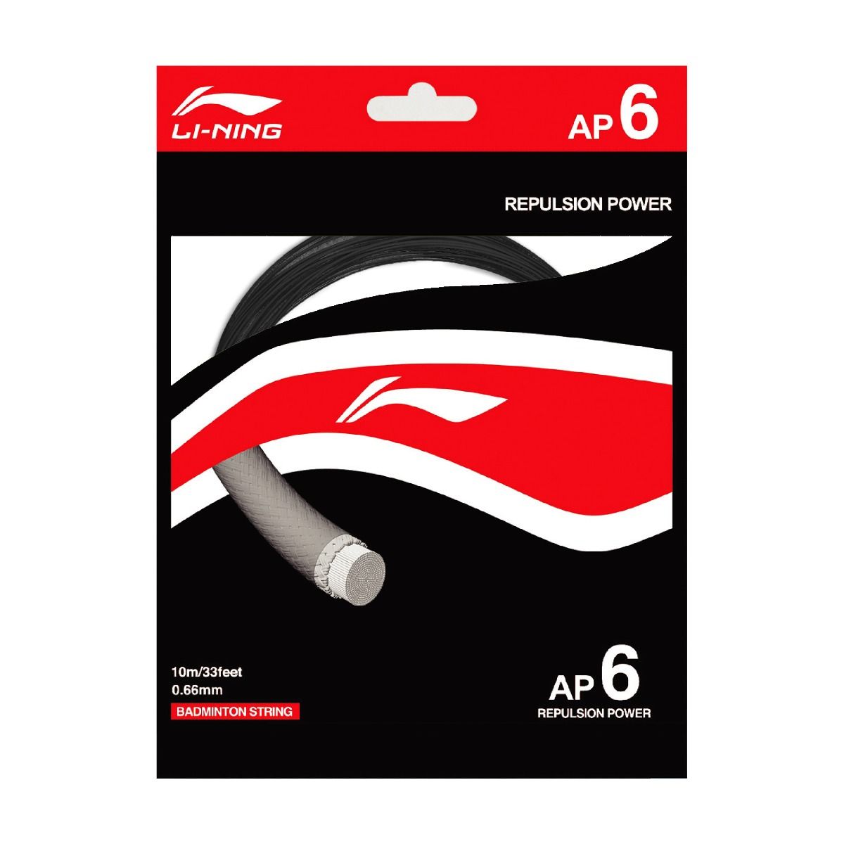 AP - 6 Badminton String-Black