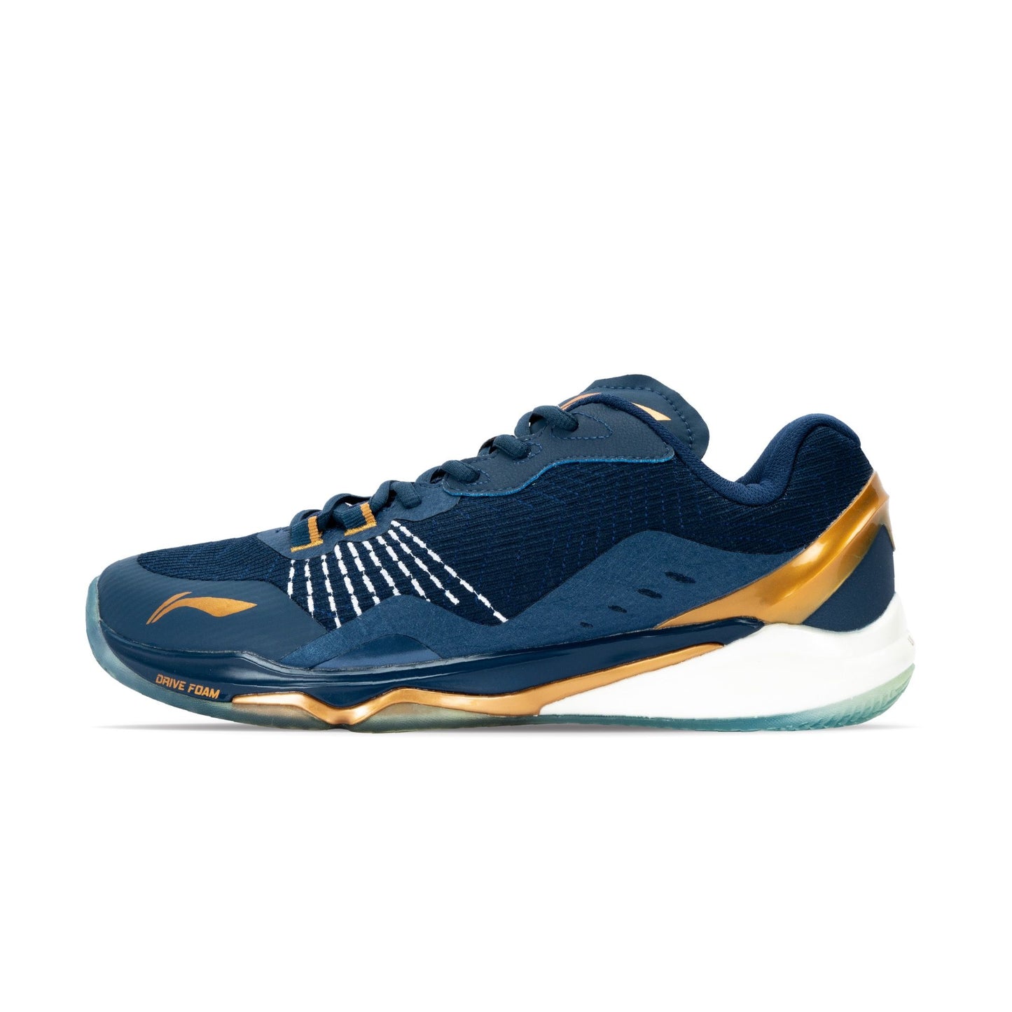 Monkey King Badminton Shoes-Deep Blue/Pale Gold-9 UK