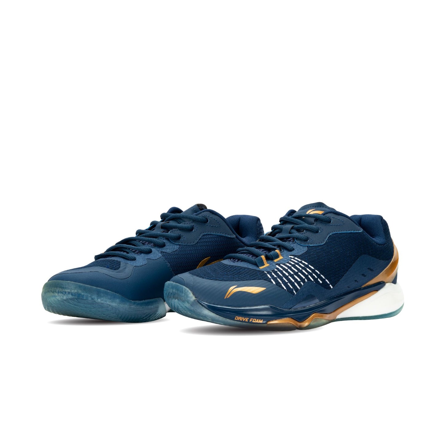 Monkey King Badminton Shoes-Deep Blue/Pale Gold-9 UK