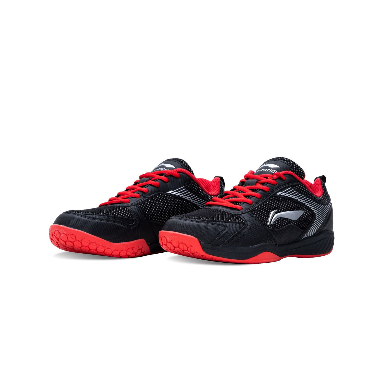 Li-Ning Ultra Badminton Shoe-Black/Red-9 UK