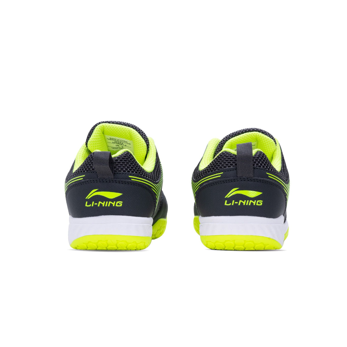 Li-Ning Ultra Badminton Shoe-Dark Grey/Lime-9 UK