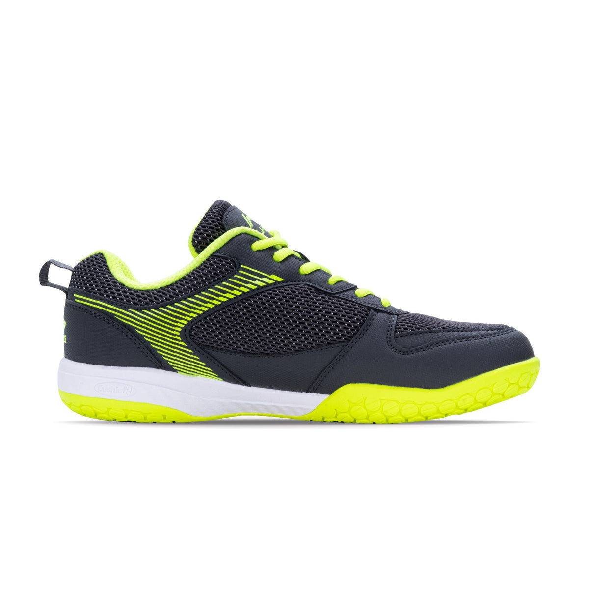Li-Ning Ultra Badminton Shoe-Dark Grey/Lime-9 UK
