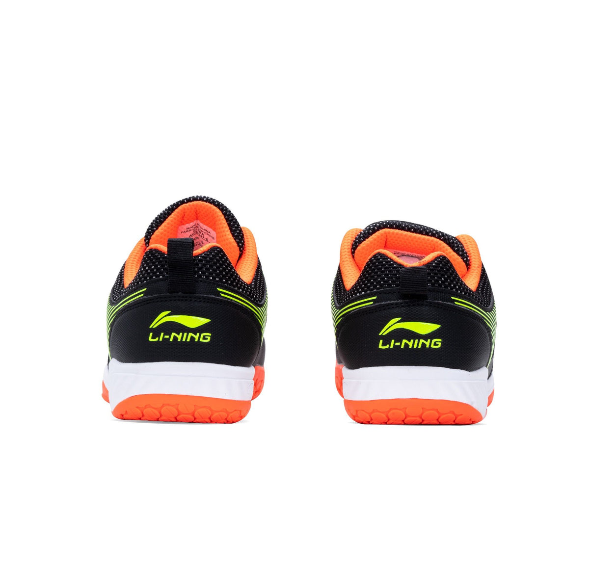 Li-Ning Ultra Badminton Shoe-Black/Lime/Orange-9 UK