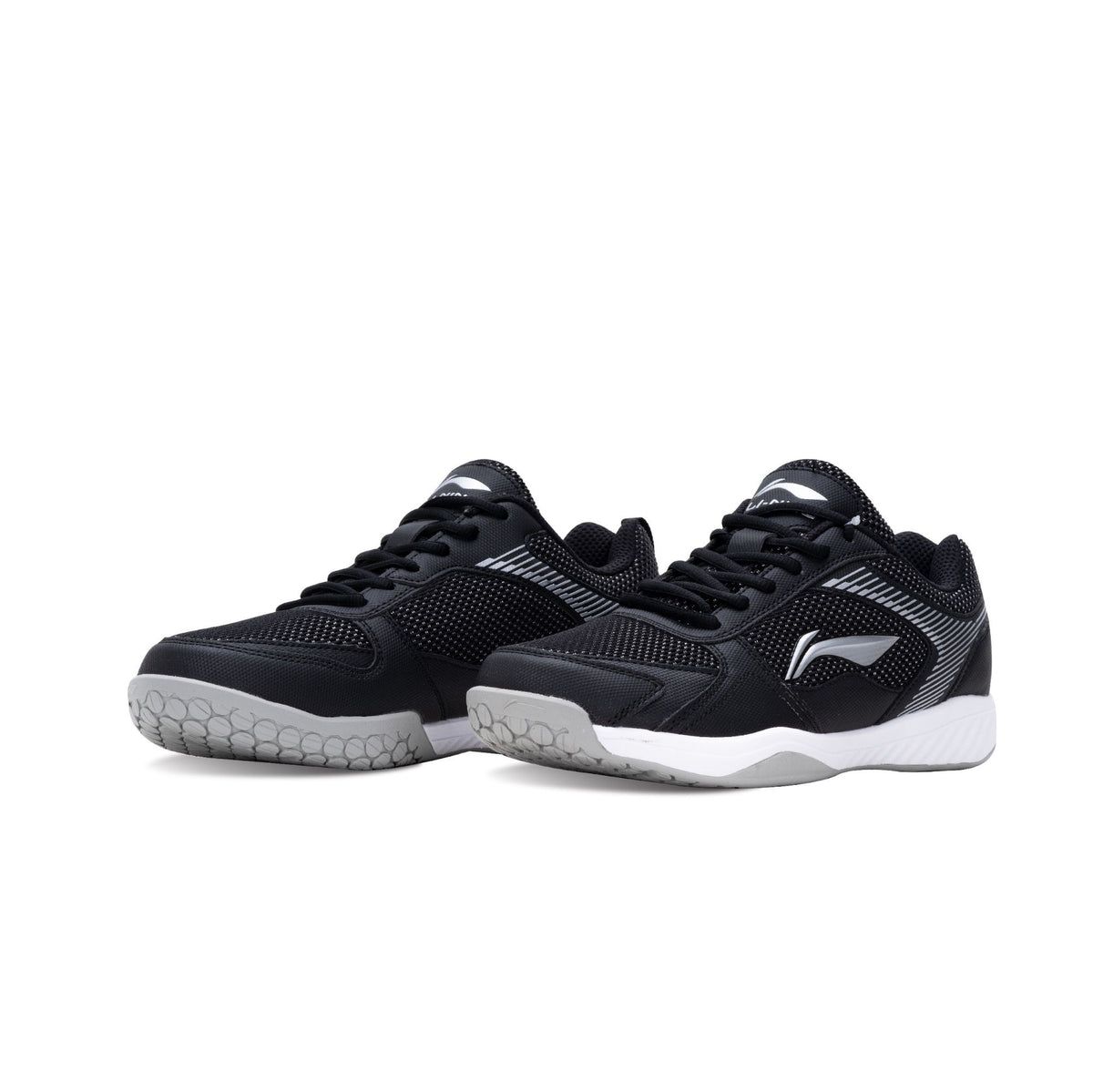 Li-Ning Ultra Badminton Shoe-Black/Silver-9 UK