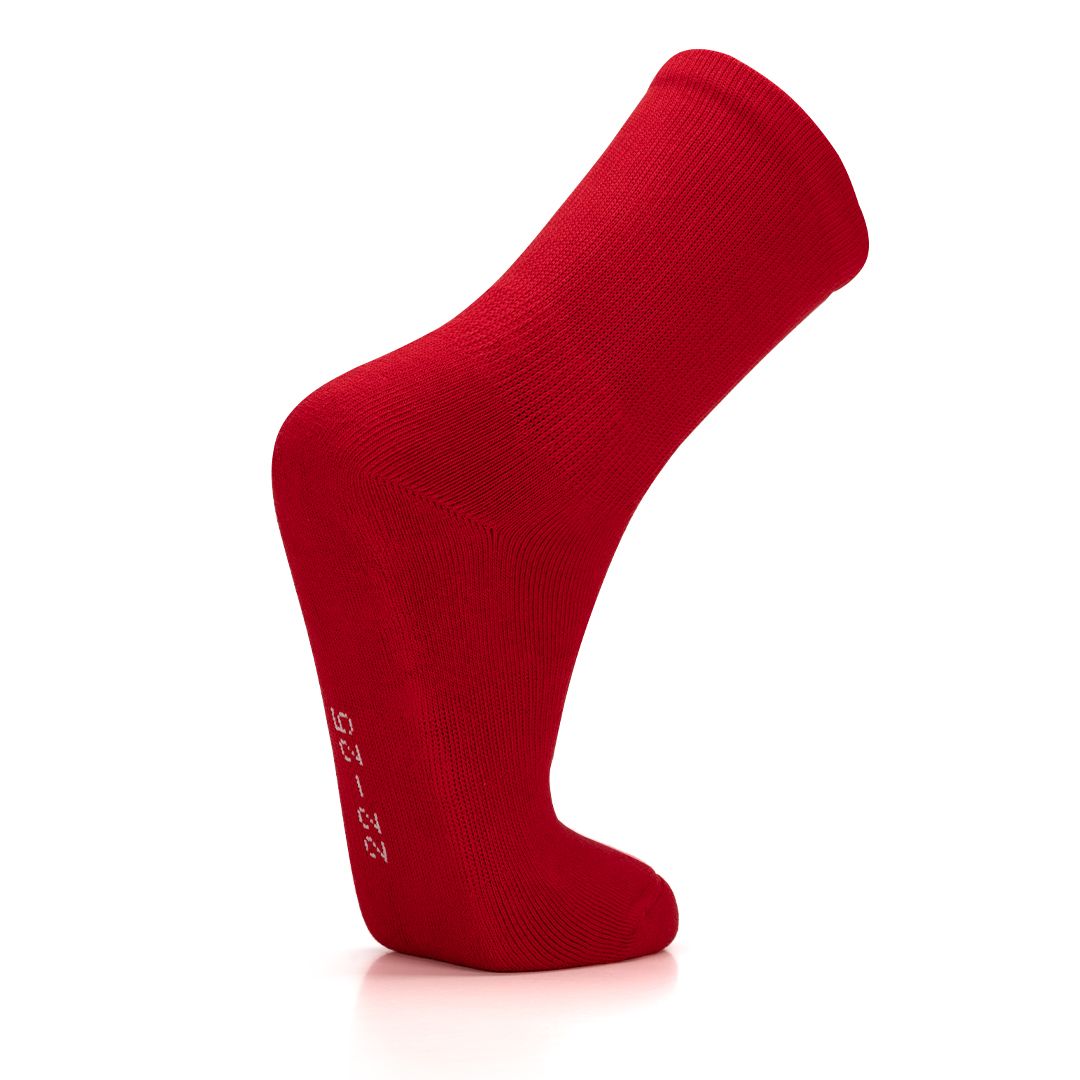 Solid Strokes Socks (Red)
