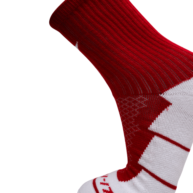 Step Socks Red/White
