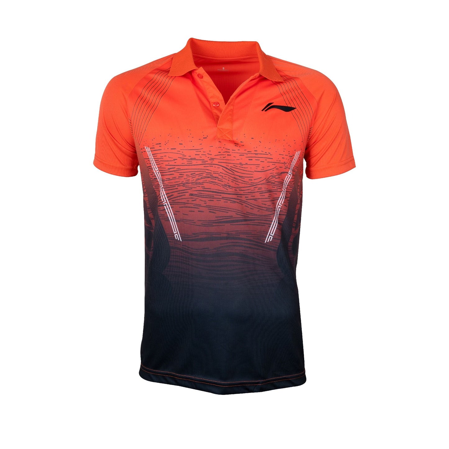 Li-Ning Active Polo T-Shirt -Neon Orange-XS