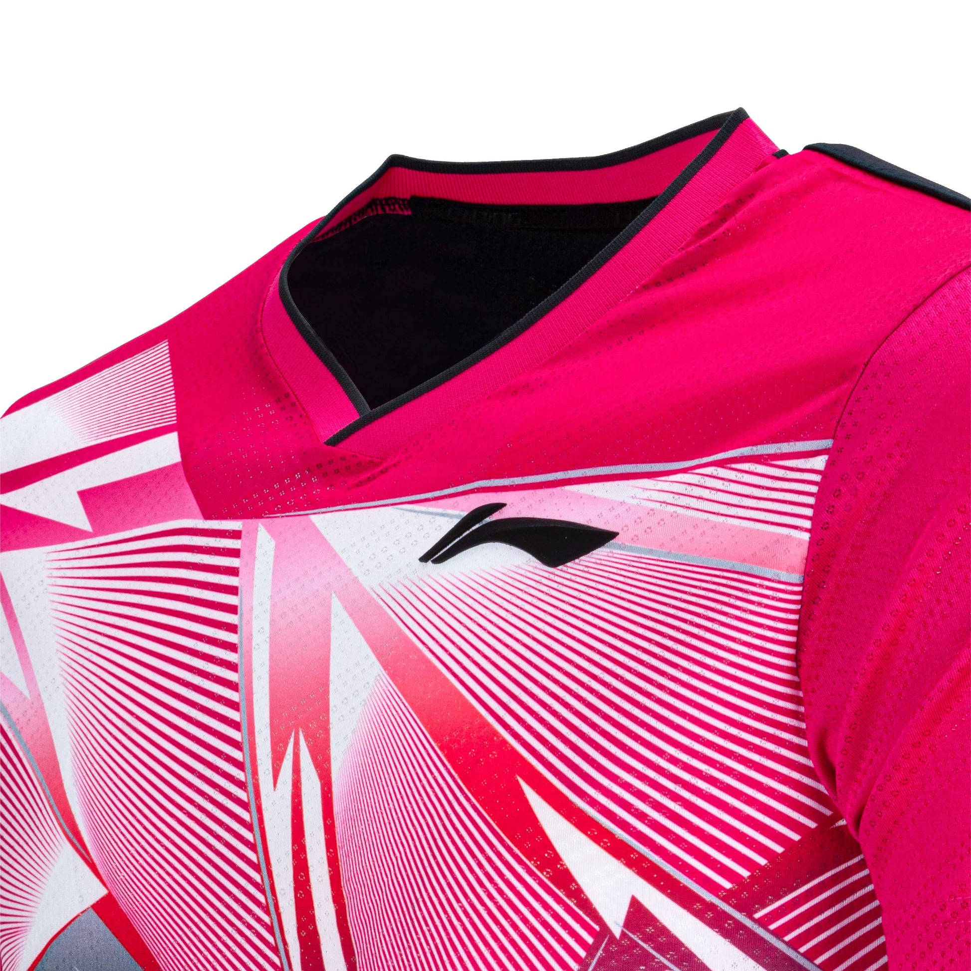 Triangulations T-shirt - Fushia/Black