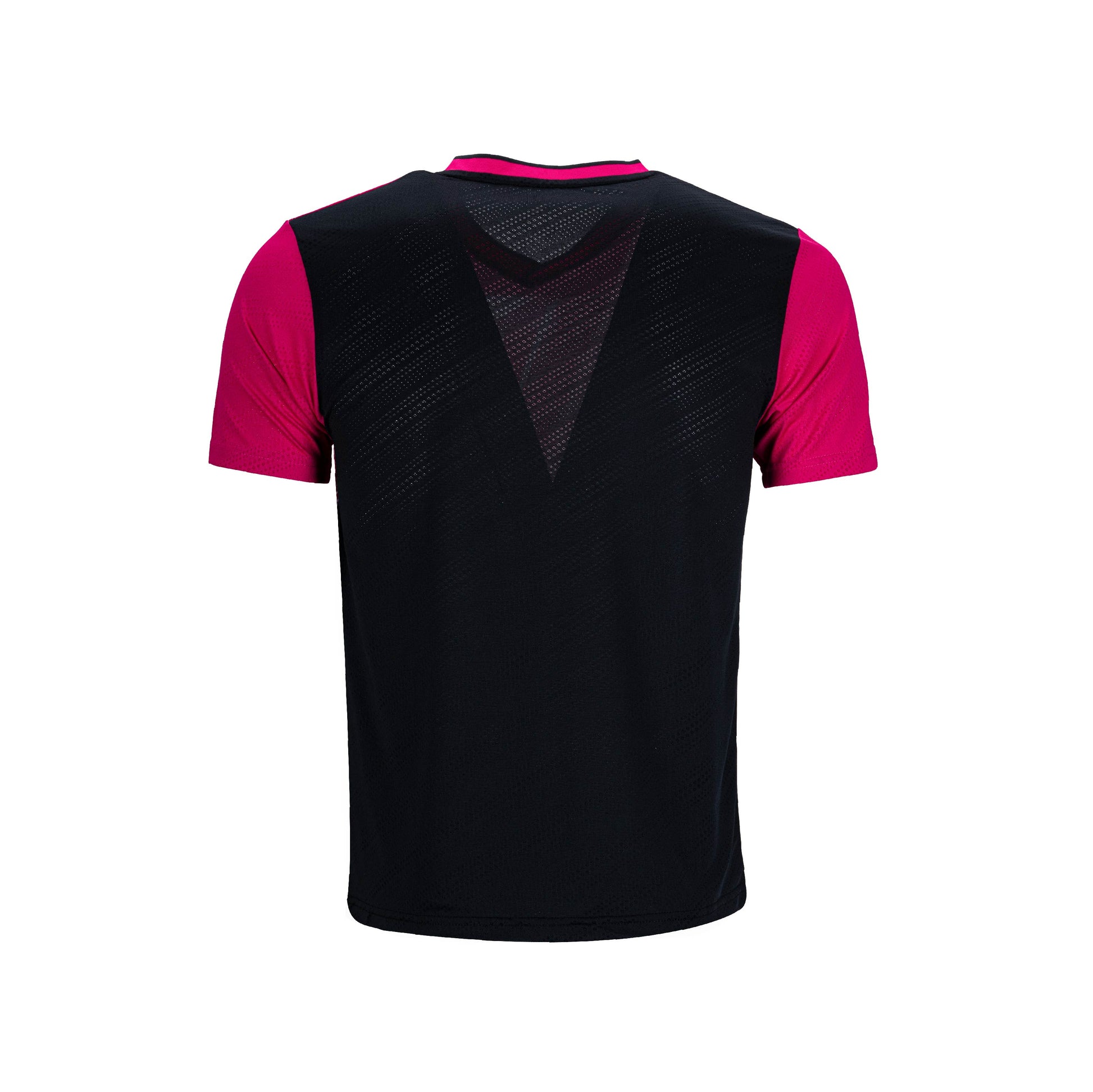Triangulations T-shirt - Fushia/Black