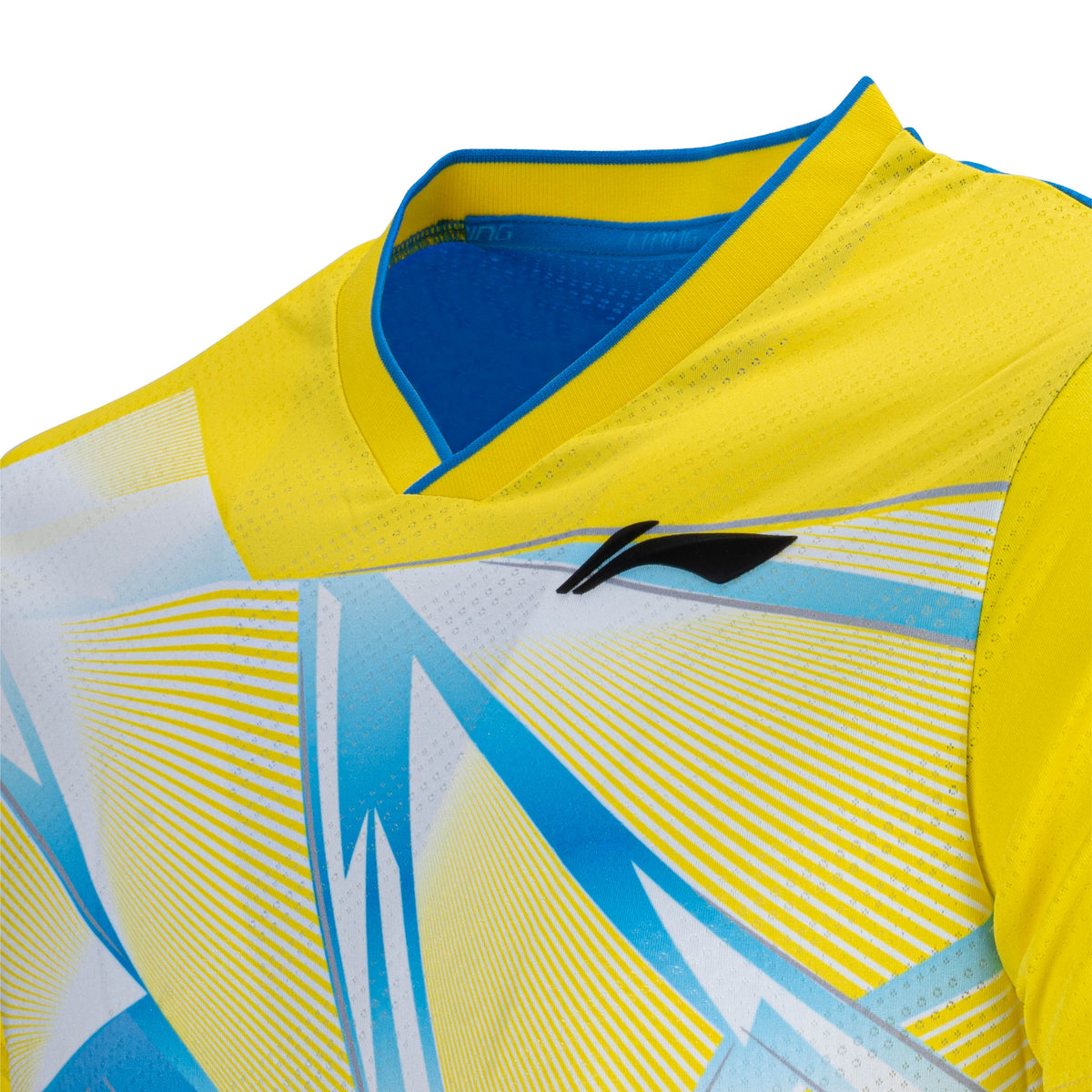 Triangulations T-shirt - Yellow/Royal Blue