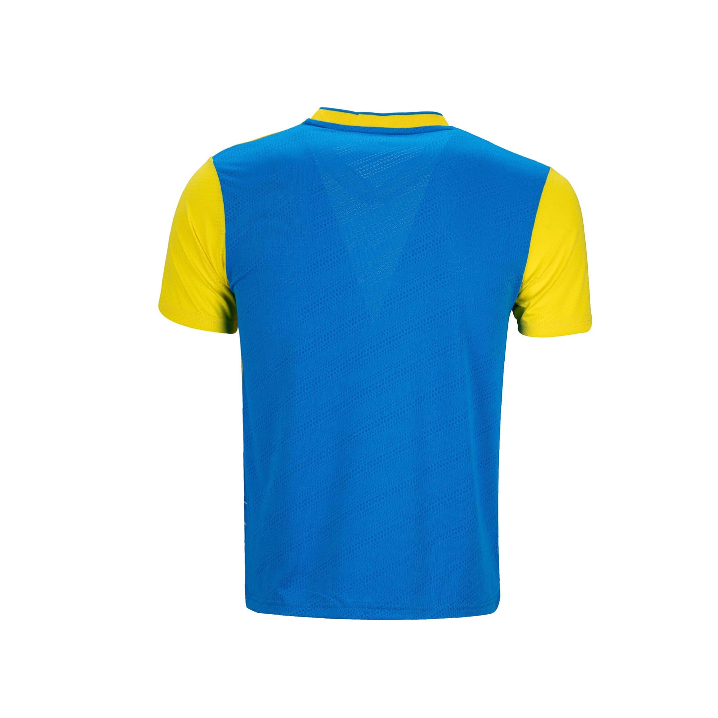 Triangulations T-shirt - Yellow/Royal Blue