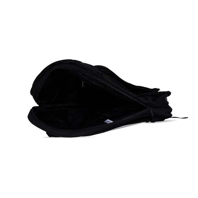Long Backpack with Racket compartment-Black/Blue