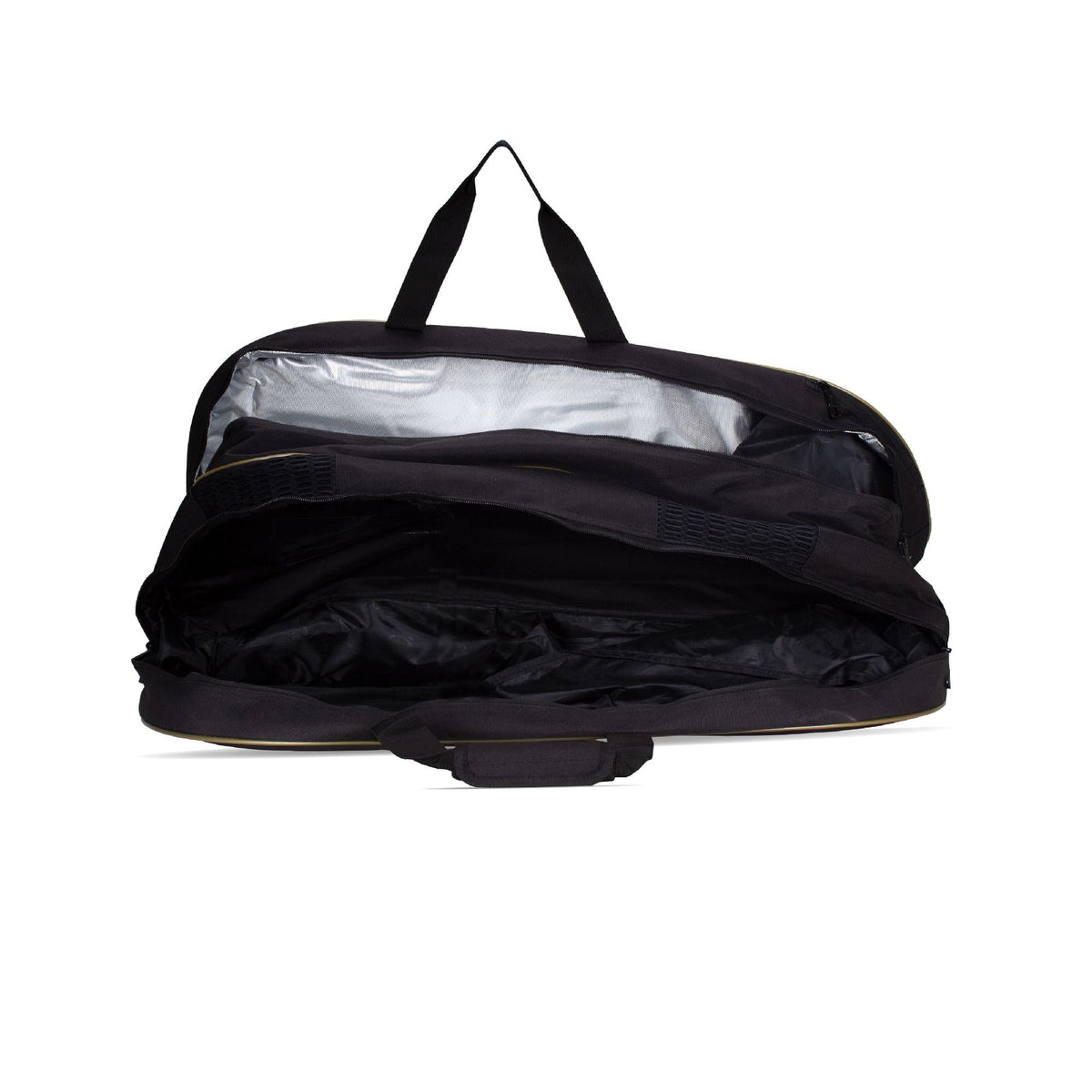 ABDP368 (2 Zipper Kit Bag) - Black/Gold