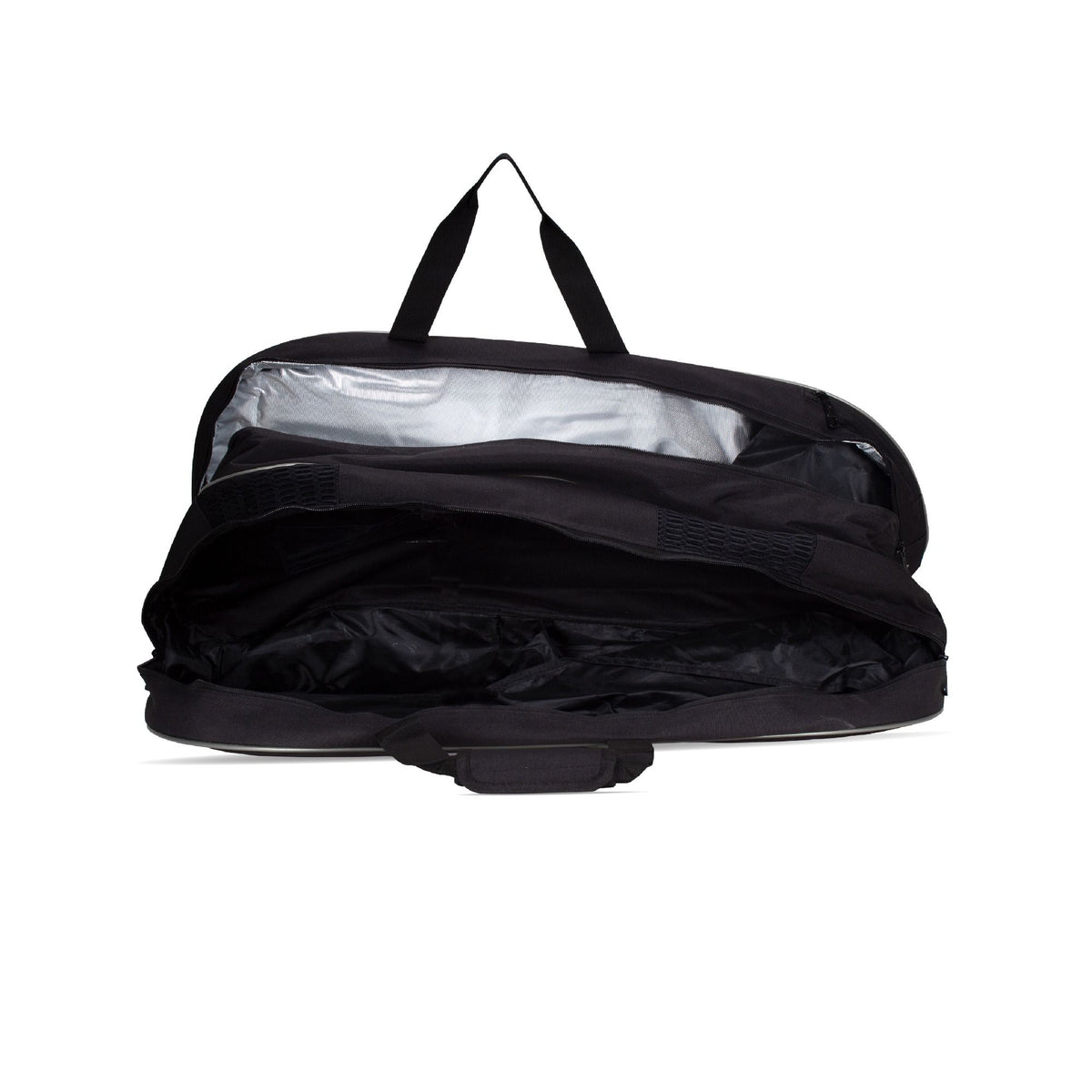 ABDP368 (2 Zipper Kit Bag) - Black/Silver
