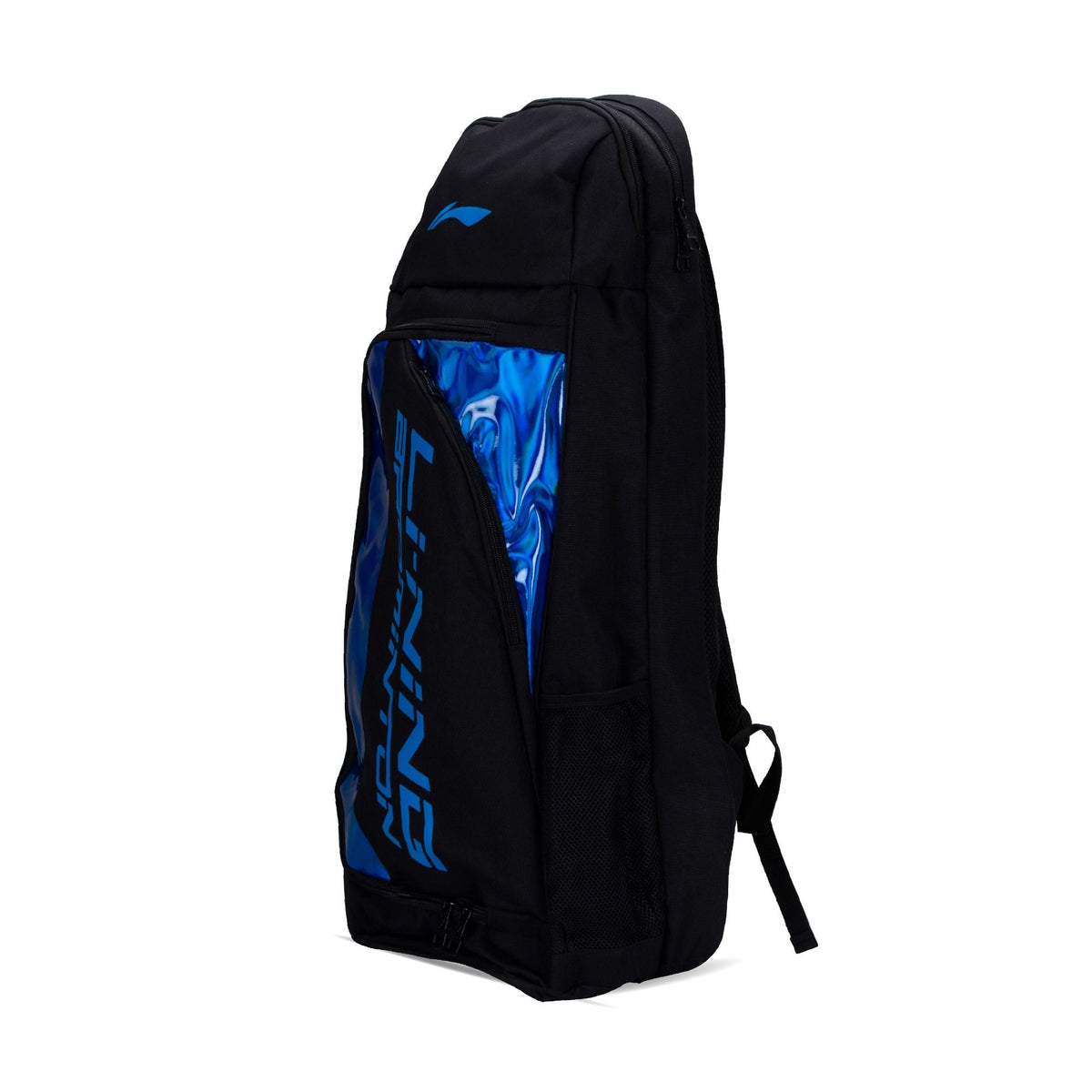 Long Backpack with Racket compartment-Black/Blue