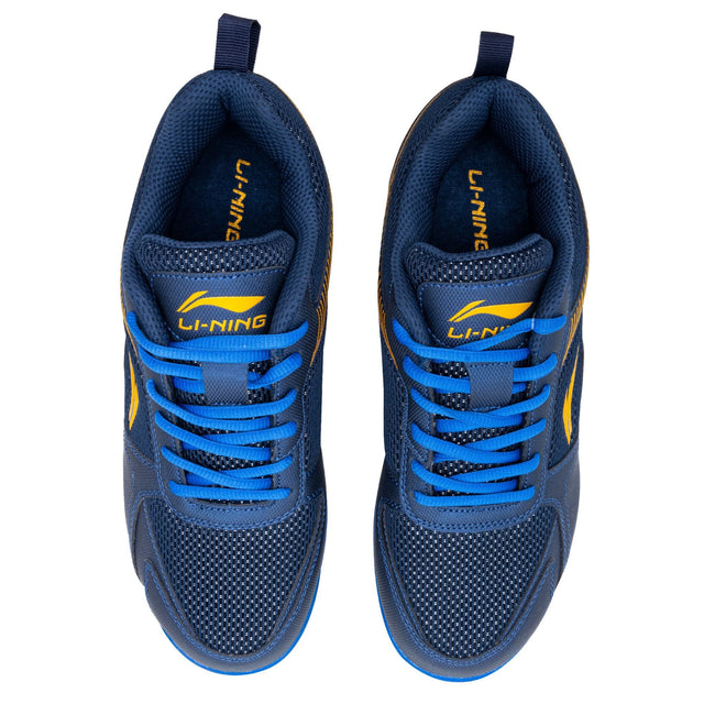 Li-Ning Ultra Badminton Shoe-Navy/Gold-9 UK