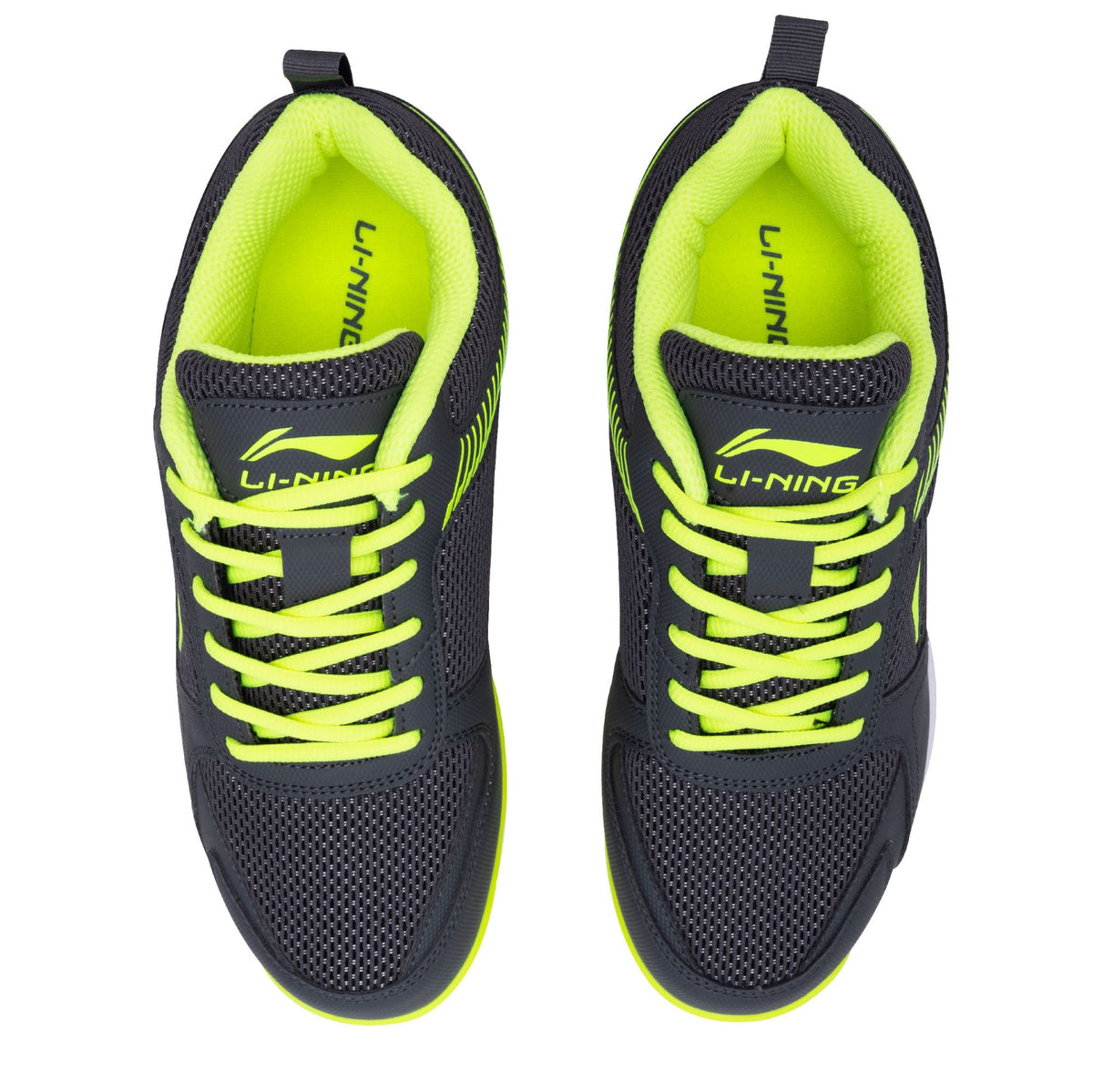 Li-Ning Ultra Badminton Shoe-Dark Grey/Lime-9 UK
