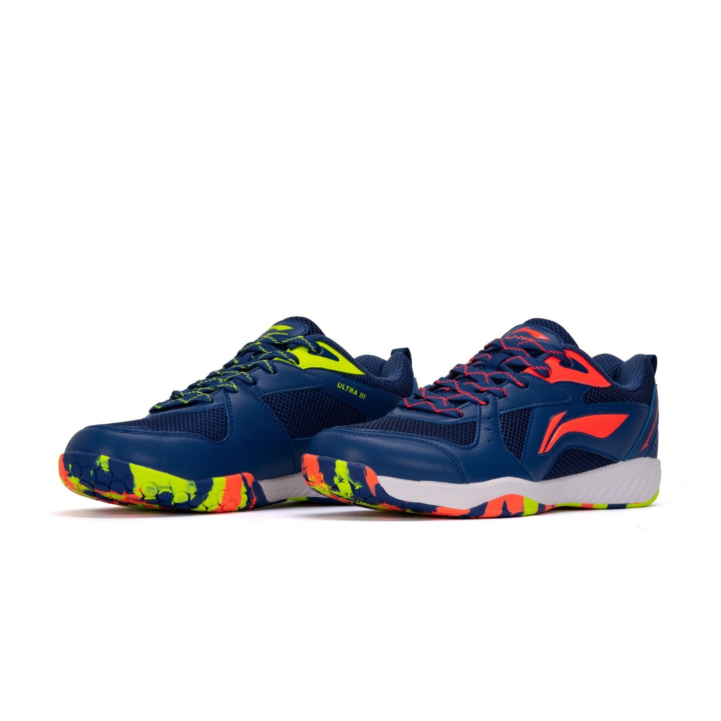 Li-Ning Ultra III-Navy, Orange, Lime-9 UK