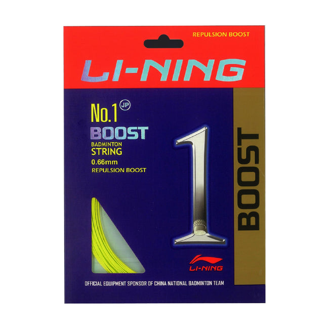No. 1 Boost Badminton String-Bold Yellow
