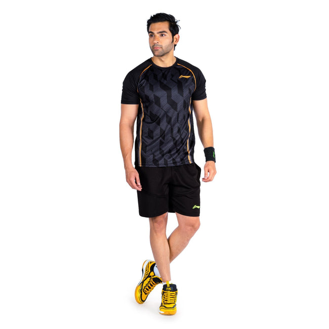 Li-Ning Defender T-shirt-Black-XS